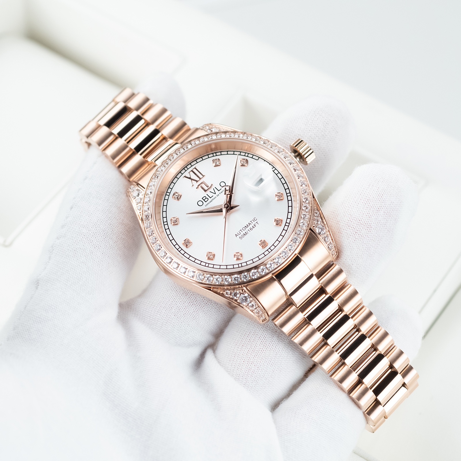 đồng hồ nam Oblvlo RX-DJ-D-PWPS