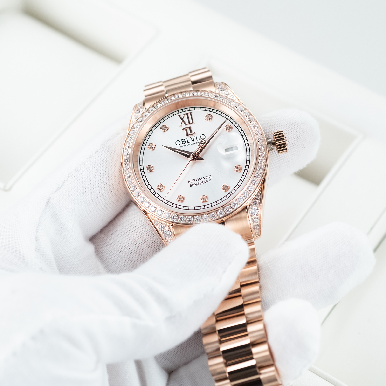 đồng hồ nam Oblvlo RX-DJ-D-PWPS