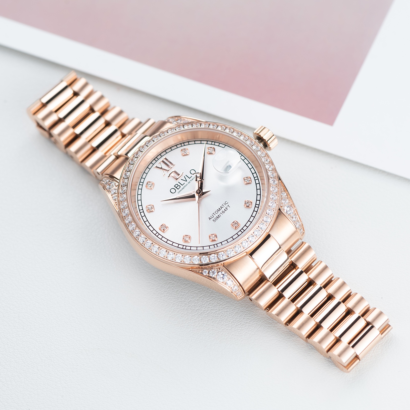 đồng hồ nam Oblvlo RX-DJ-D-PWPS