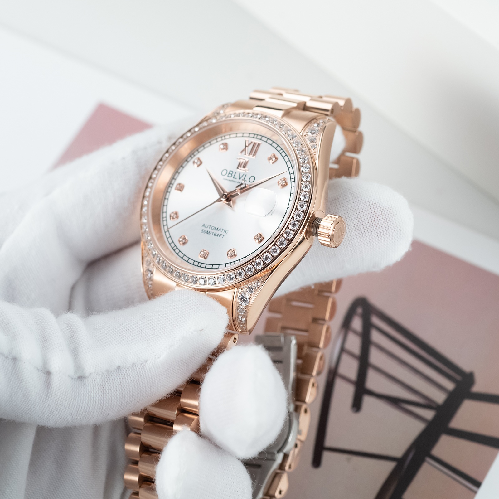 đồng hồ nam Oblvlo RX-DJ-D-PWPS