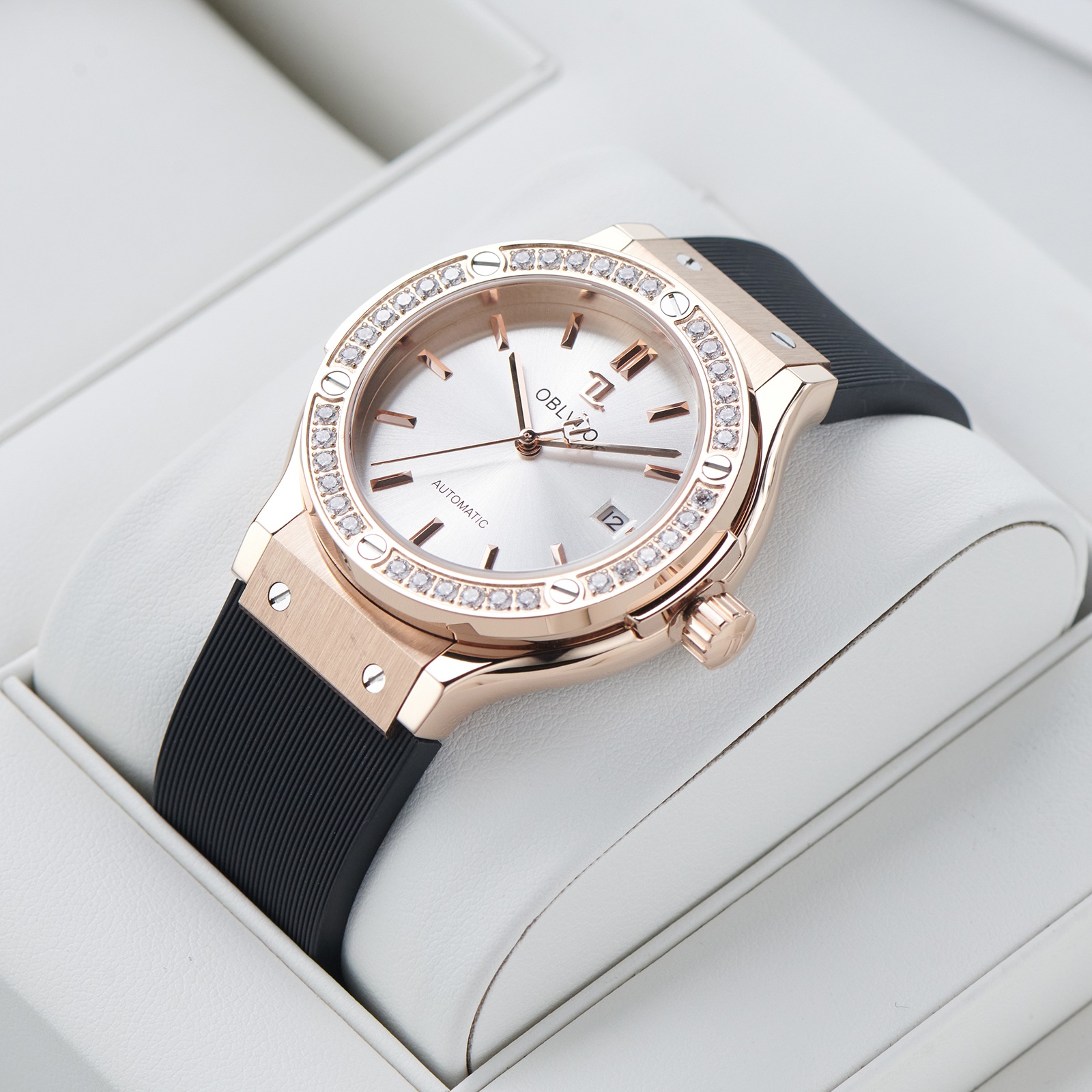 đồng hồ nam Oblvlo HM-SIM-D-PWBR