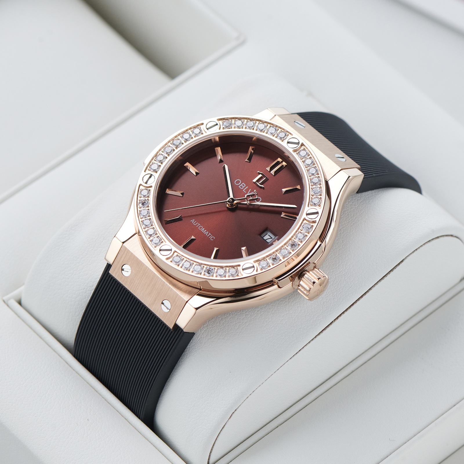 đồng hồ nam Oblvlo HM-SIM-D-POBR