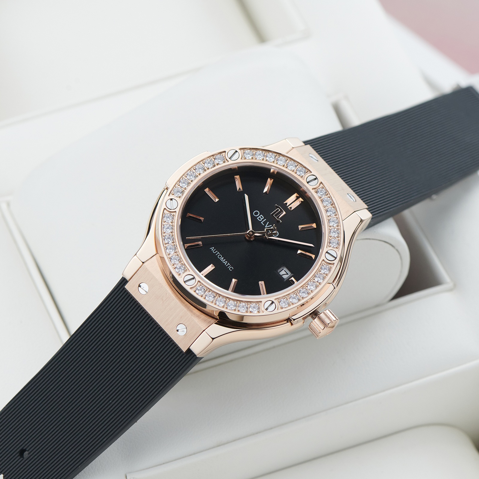 đồng hồ nam Oblvlo HM-SIM-D-PBBR