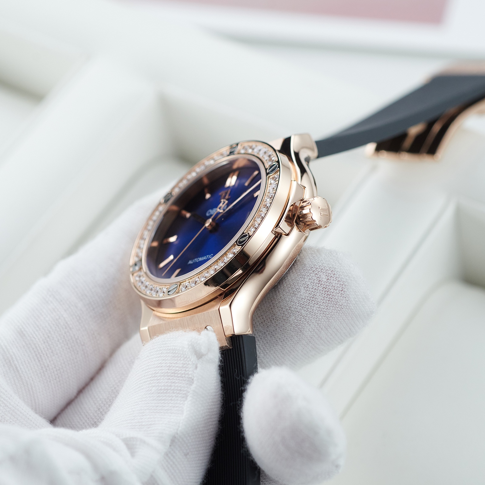 đồng hồ nam Oblvlo HM-SIM-D-PLBR