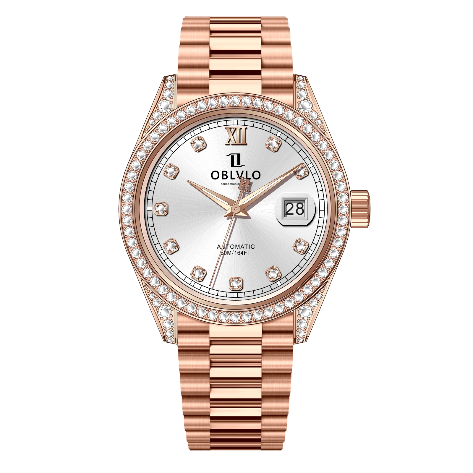 đồng hồ nam Oblvlo RX-DJ-D-PWPS