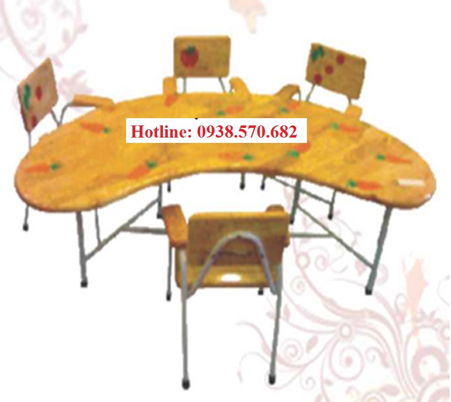 Bàn gỗ vòng cung BG - 014