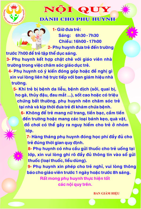 Nôi quy phụ huynh