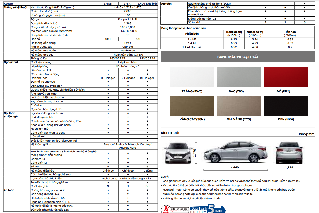 Catalog hyundai accent AT