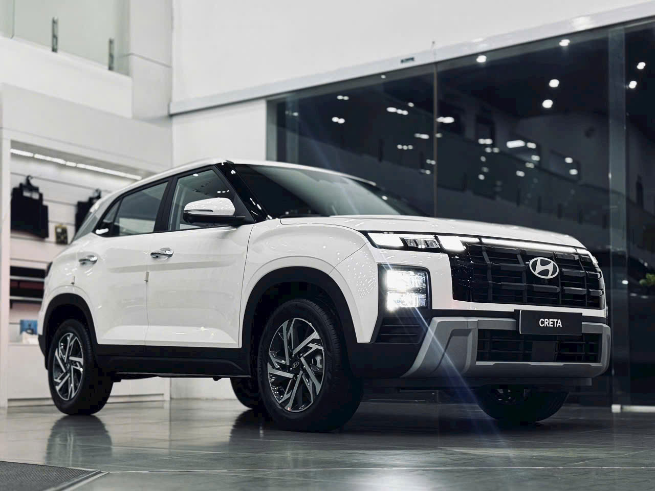 New creta 2025 màu trắng
