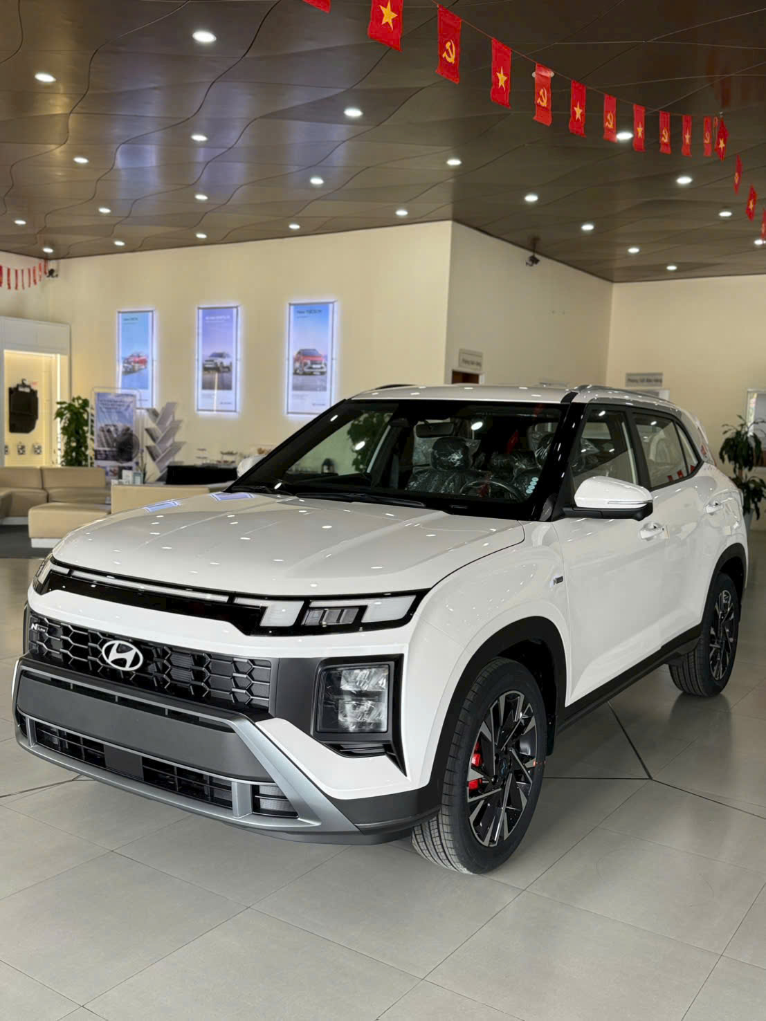 new creta n-line màu trắng