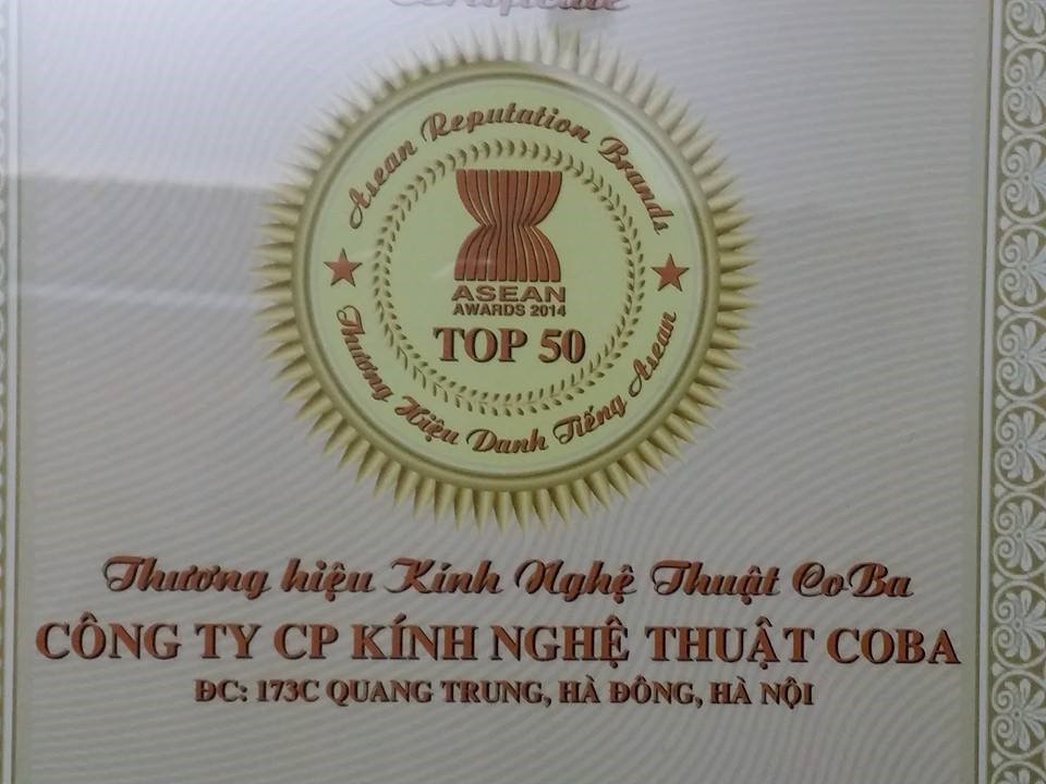 Tranh kính coba được vào top 50 chất lượng ASEAN