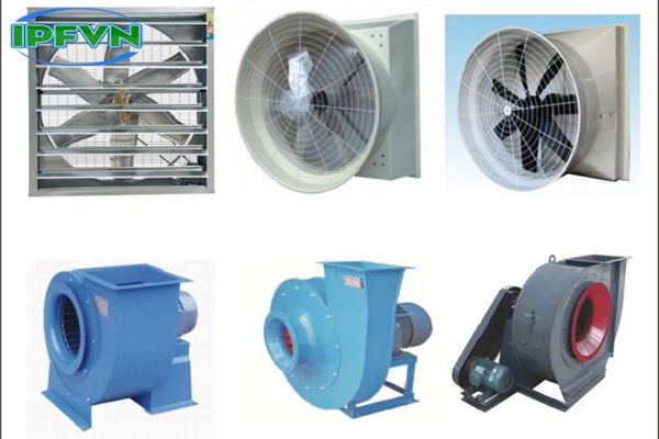 Các loại quạt thông gió phổ biến hiện nay trên thị trường