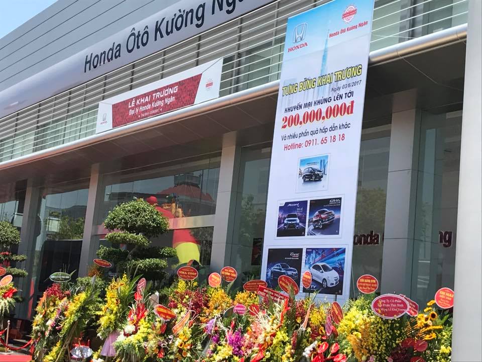 Thi công lắp đặt Showroom ô tô, xe máy Hon đa Khường ngân(11)