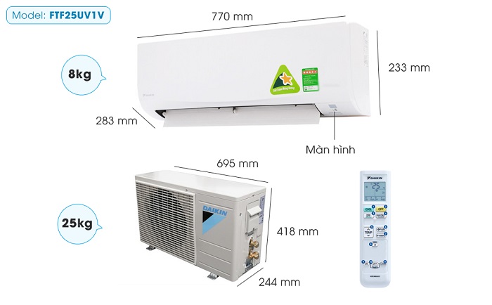 Daikin FTF25UV1V/RF25UV1V