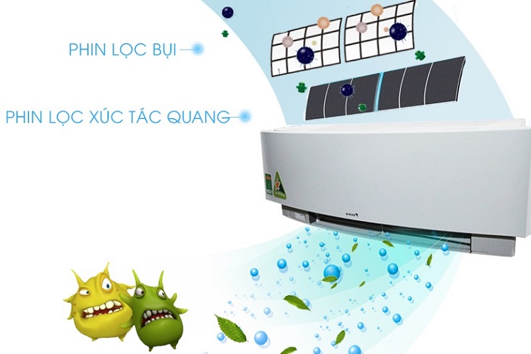 Phin lọc xúc tác quang Apatit Titan