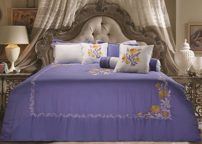 Bộ Artemis AS1805 màu xanh tím phù hợp với nhiều phong cách phòng ngủ
