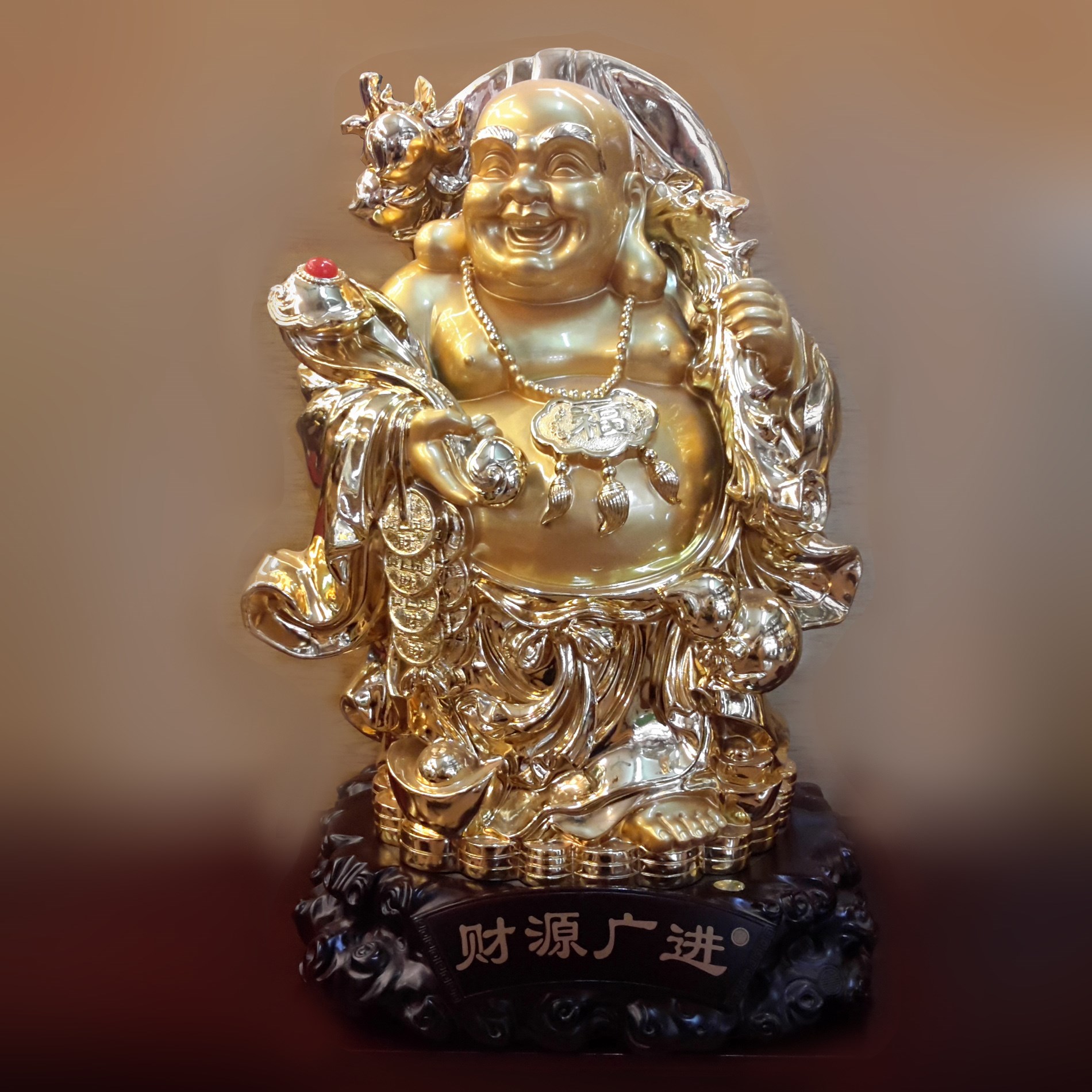 Phật Di Lặc như ý vàng - DL110