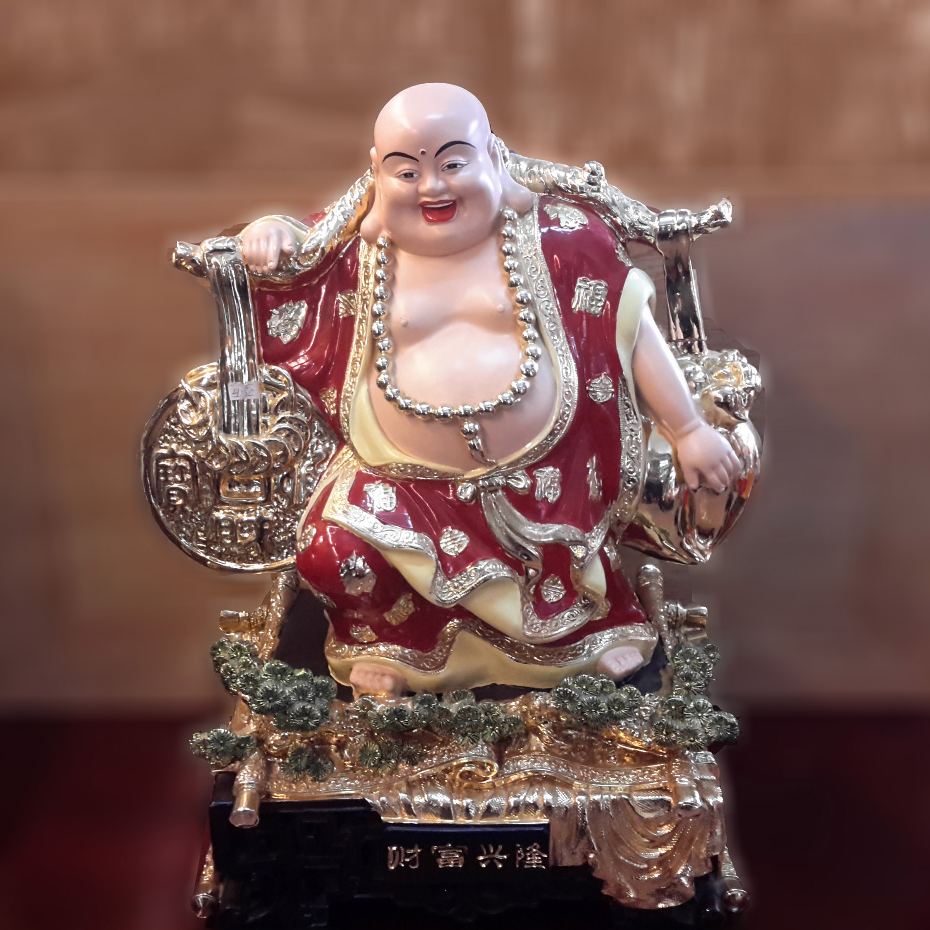 Tượng Phật Di Lặc gánh đào - DL101