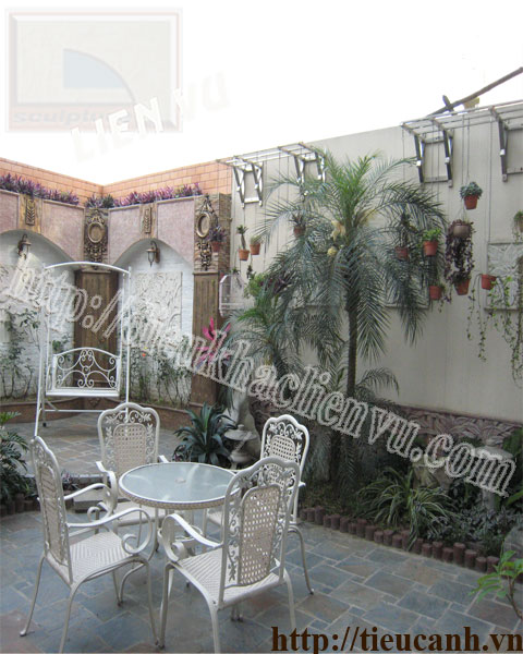 Tiểu cảnh trang trí sân vườn