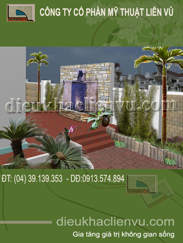 thiết kế tiểu cảnh sân vườn