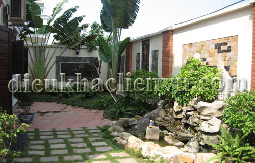 Tiểu cảnh sân vườn mini