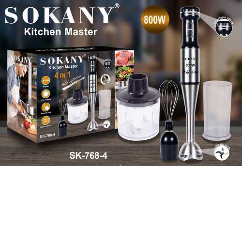Bộ máy xay cầm tay 4 món Sokany 768-4