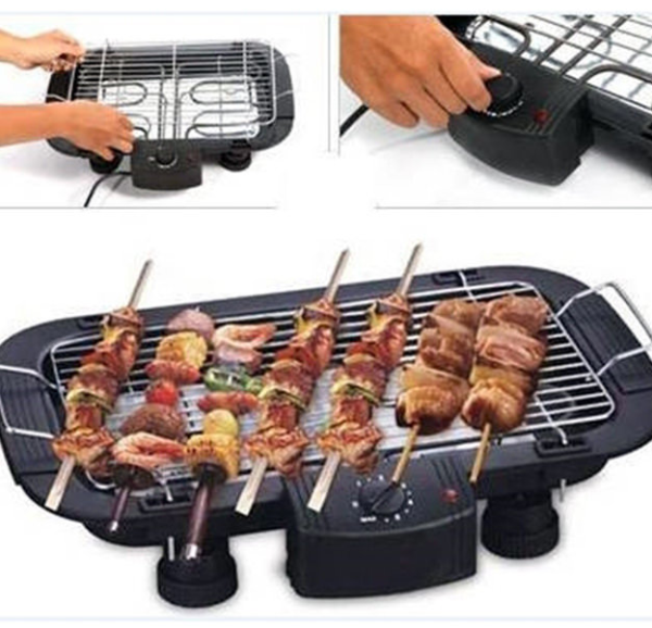 VỈ NƯỚNG BARBECUE GRILL MẶT VỈ CHỐNG DÍNG LAU CHÙI DỄ DÀNG DÙNG ĐiỆN 220V 2000W