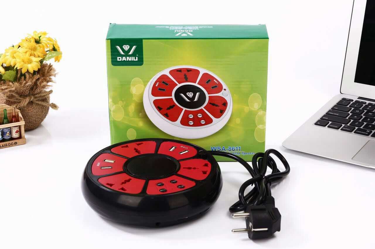 Loa Bluetooth 8611 nghe cực hay kiêm sạc điện thoại và ổ cắm điện