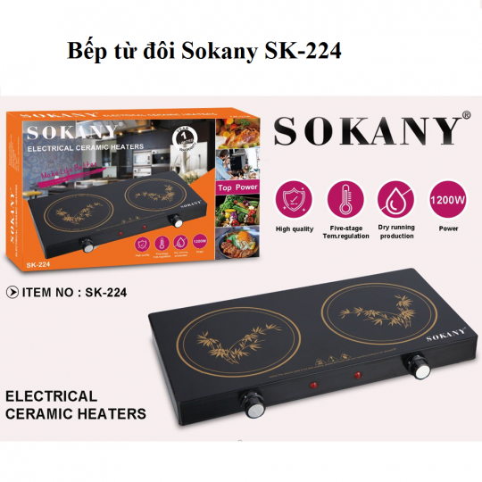 Bếp Từ Đôi Sokany SK-224