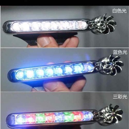 Bộ 2 đèn led trang trí xe hơi xe máy chạy năng lượng gió
