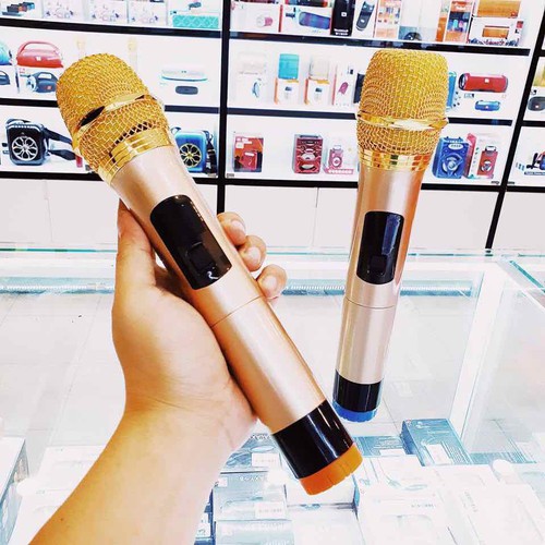 Bộ 2 Micro Karaoke Không Dây Đa Năng Cho Loa Kéo Loa Amply