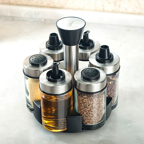 Bộ 6 lọ đựng gia vị xoay 360