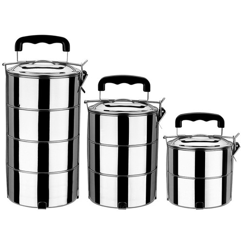 Bộ cà mên 3 tầng inox 12cm