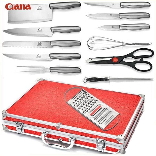 BỘ DAO 13 MÓN THÉP CAO CẤP CÓ VALI