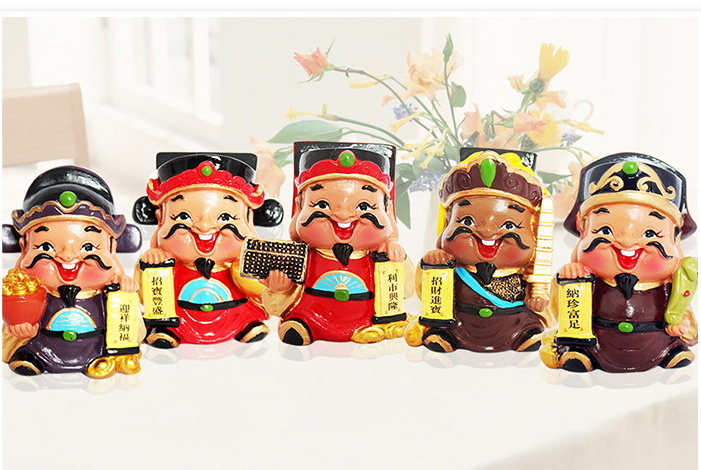 BỘ TƯỢNG 5 ÔNG THẦN TÀI MAY MẮN