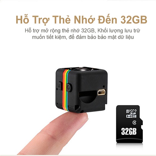 Camera SQ11 FHD Máy Quay Phim HD với đèn hồng ngoại