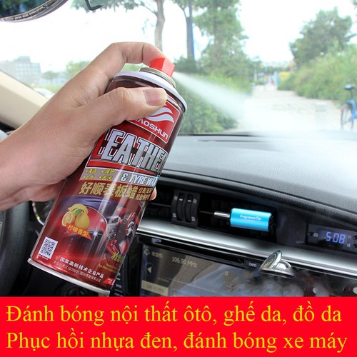 Chai Nano đánh bóng nội thất ô tô, xe máy, đồ da, Phục hồi nhựa đen