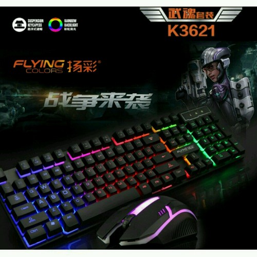 Combo Bàn phím led và chuột cho game thủ FLYING K 3621