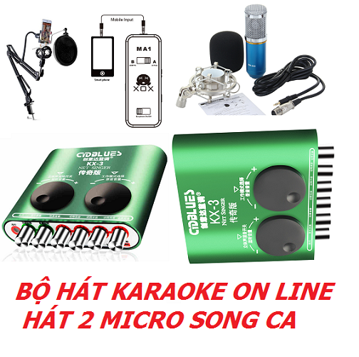Bộ hát 2 micro karaoke online FACEBOOK - HÁT song ca CỰC HAY