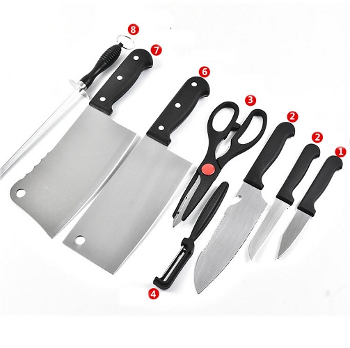 Bộ Dao 08 món bằng thép không gỉ