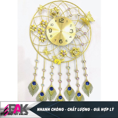 Đồng hồ treo tường đuôi công nhôm cao cấp