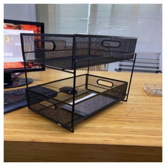 Kệ Sắt Lưới 2 Tầng 25x20x32cm