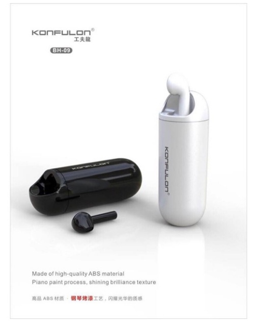 Tai nghe Bluetooth kiểu dáng Aiport kết nối 2 máy kiêm sạc dự phòng