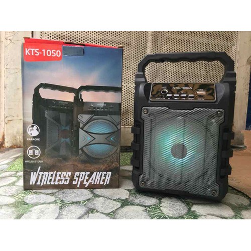 Loa bluetooth karaoke KTS1050A tặng kèm mic có dây