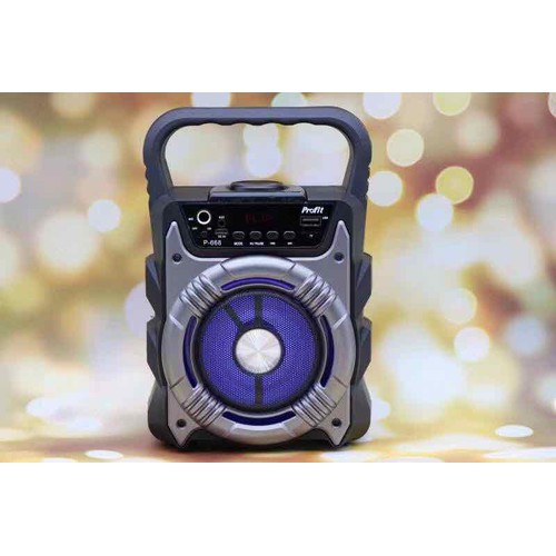 Loa bluetooth karaoke P668-P669 đẹp kèm 1 mic có dây rời