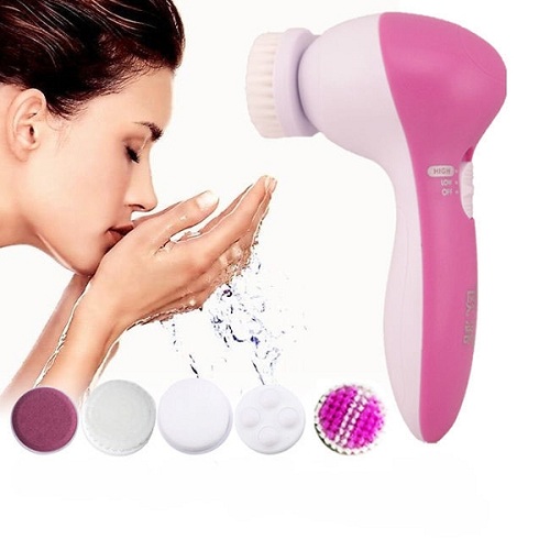 Máy Rửa Mặt, Massage Mặt 5 in 1 beauty care massager