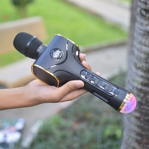 Micro Bluetooth KARAOKE M10 Có Đèn Hiệu Ứng Vũ Trường