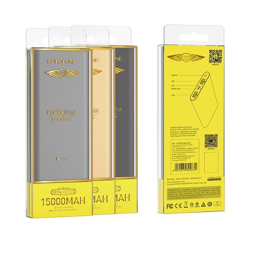 PIN SẠC DỰ PHÒNG BOROFONE BT19a 15000mAh CHÍNH HÃNG