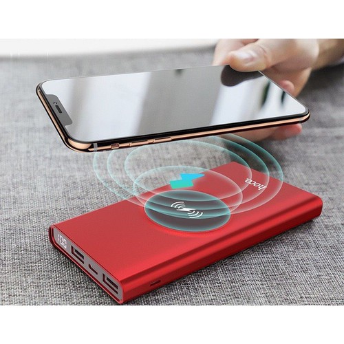 Pin sạc dự phòng không dây Hoco J37 10.000mAh nhôm nguyên khối