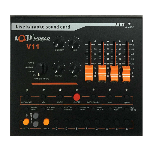 Sound Card Thu Âm AQTA V11 Đa Năng Hát Karaoke Và Livestream